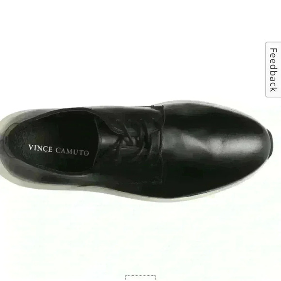 Vince Camuto Black Leather Ehan Oxford Men’s Size 8M/ Euro 41/ Women’s 9.5 NIB - Picture 6 of 9